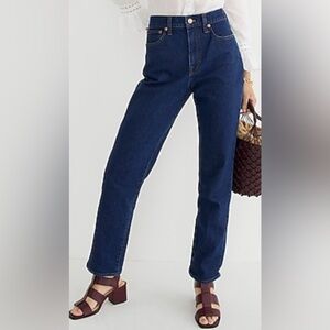 NEW- J. Crew High-rise '90s classic straight jean Rinse wash BA665 / Resin Rinse
